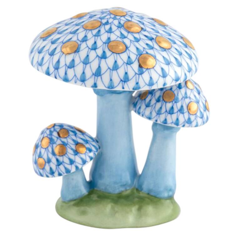 Fruits & Vegetables Mushroom Trio-Blue - No Box
