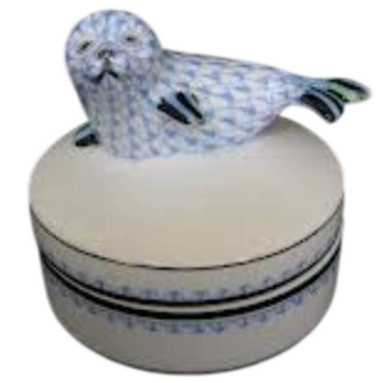 Boxes Round Seal Box-Blue - No Box