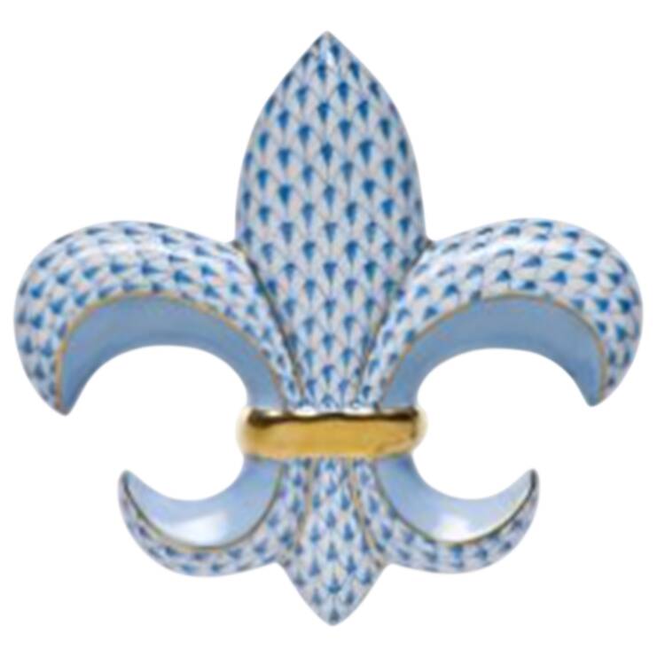 Manmade Objects Fleur De Lis-Blue - No Box