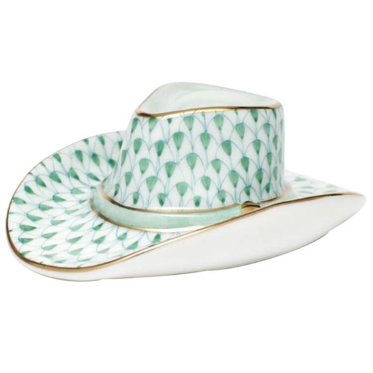 Manmade Objects Cowboy Hat-Green - No Box