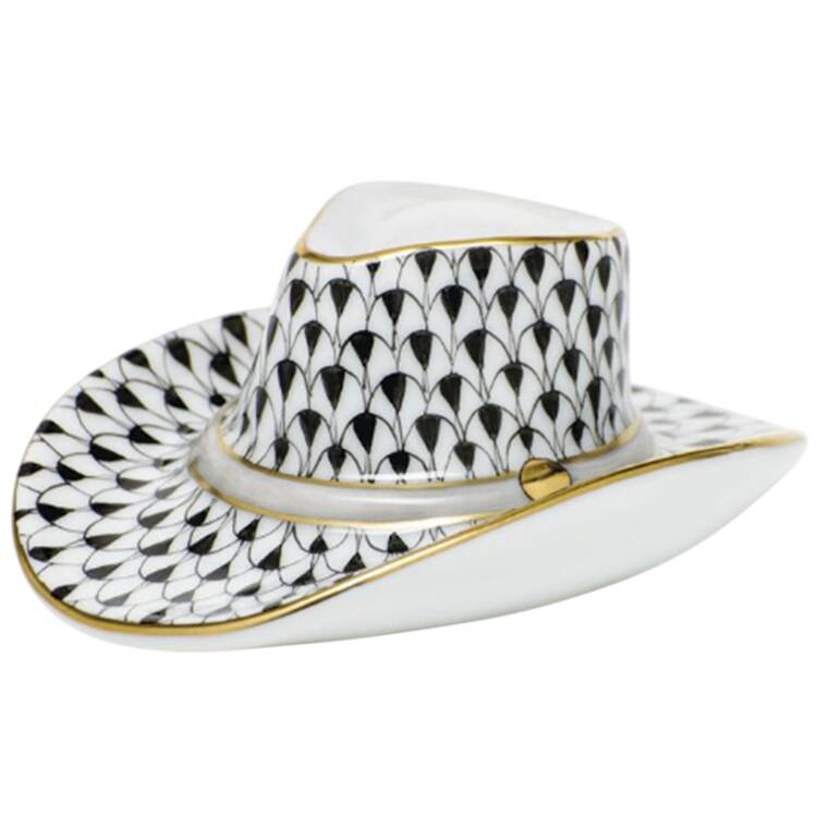 Manmade Objects Cowboy Hat-Black - No Box