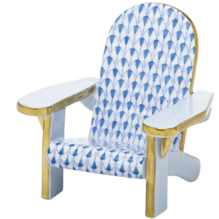 Manmade Objects Adirondack Chair-Blue - No Box