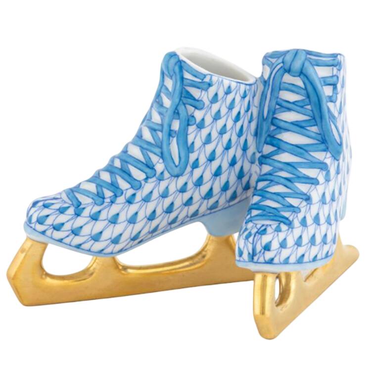 Manmade Objects Pair Of Ice Skates-Blue - No Box