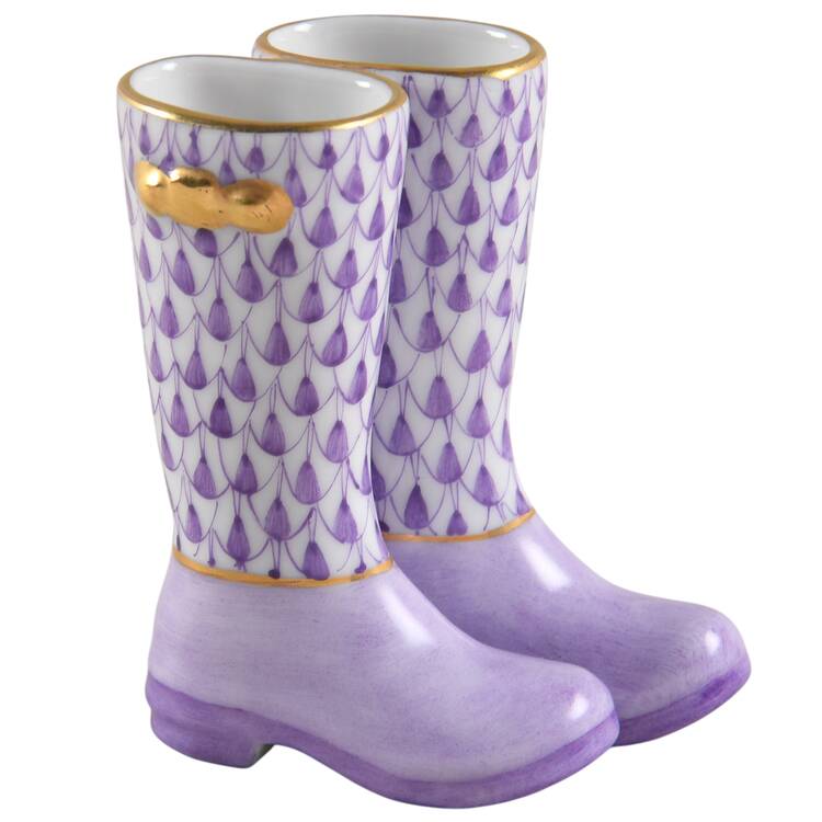 Manmade Objects Pair Of Rain Boots- Lilac - No Box