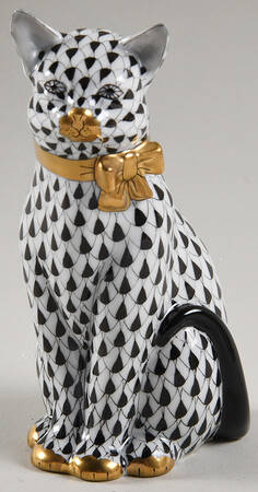 Cats Cat With Bow-Black - No Box