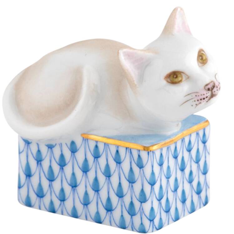 Cats Cat In Box- Blue - No Box