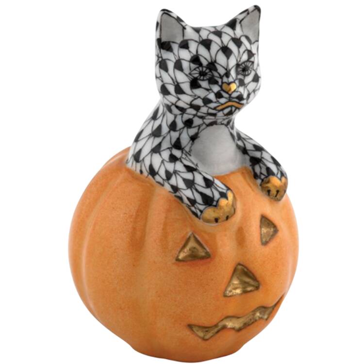 Cats Jack O Lantern Kitty- Black - No Box