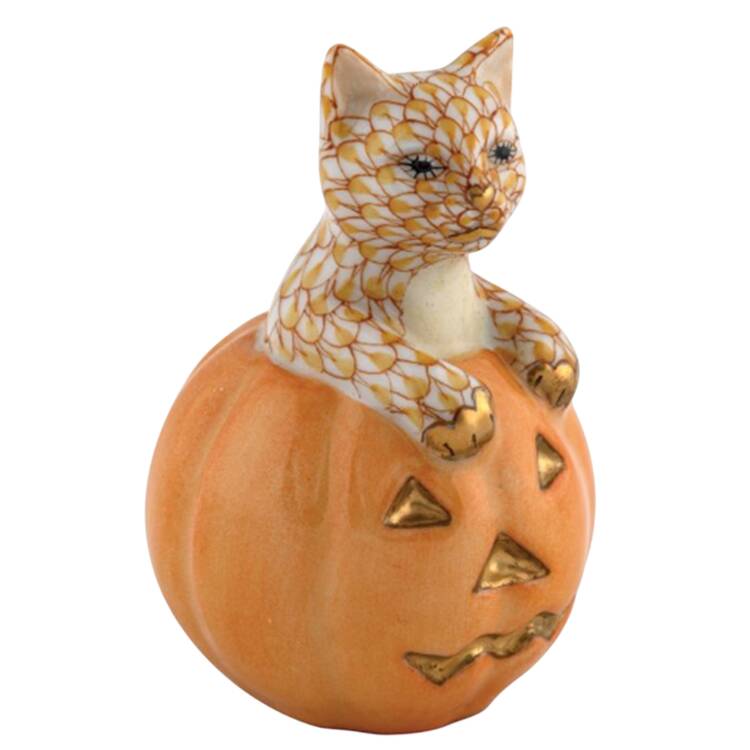 Cats Jack O Lantern Kitty- Butterscotch - No Box