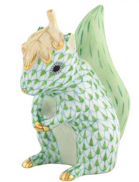 Rodents Squirrel With Leaf- Keylime - No Box
