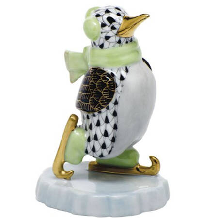 Waterfowl Ice Skating Penguin  - Black - No Box