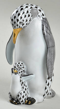 Waterfowl Penguin & Baby-Black/Black - No Box