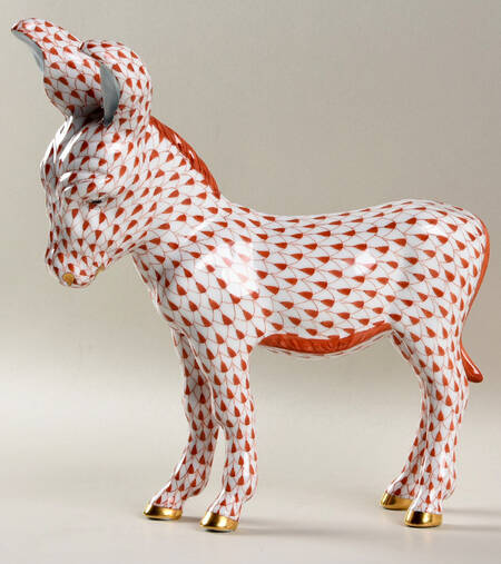 Horses (Equine) Donkey-Large/Rust - No Box