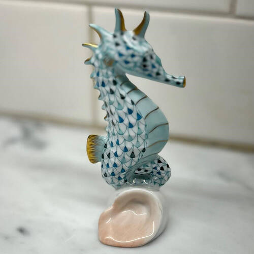 Sea Marine Animals Seahorse-Mosaic/Turquoise - No Box