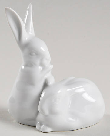 Rabbits & Bunnies (More Than 1) Rabbit Pair-White - No Box