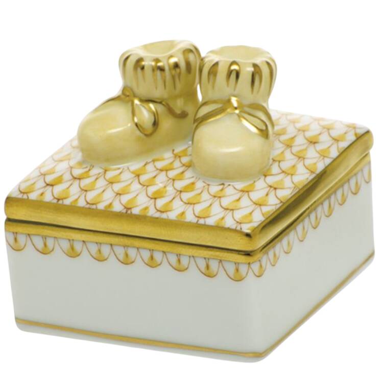 Childrens's Gifts & Toys Baby Bootie Box-Butterscotch - No Box