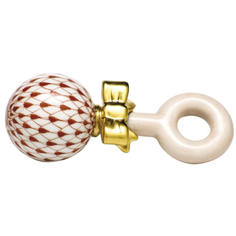 Childrens's Gifts & Toys Baby Rattle-Rust - No Box