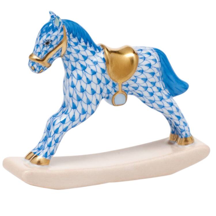 Childrens's Gifts & Toys Rocking Horse-Blue - No Box