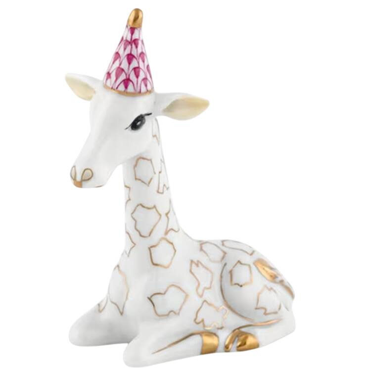 Childrens's Gifts & Toys Party Giraffe-Raspberry - No Box