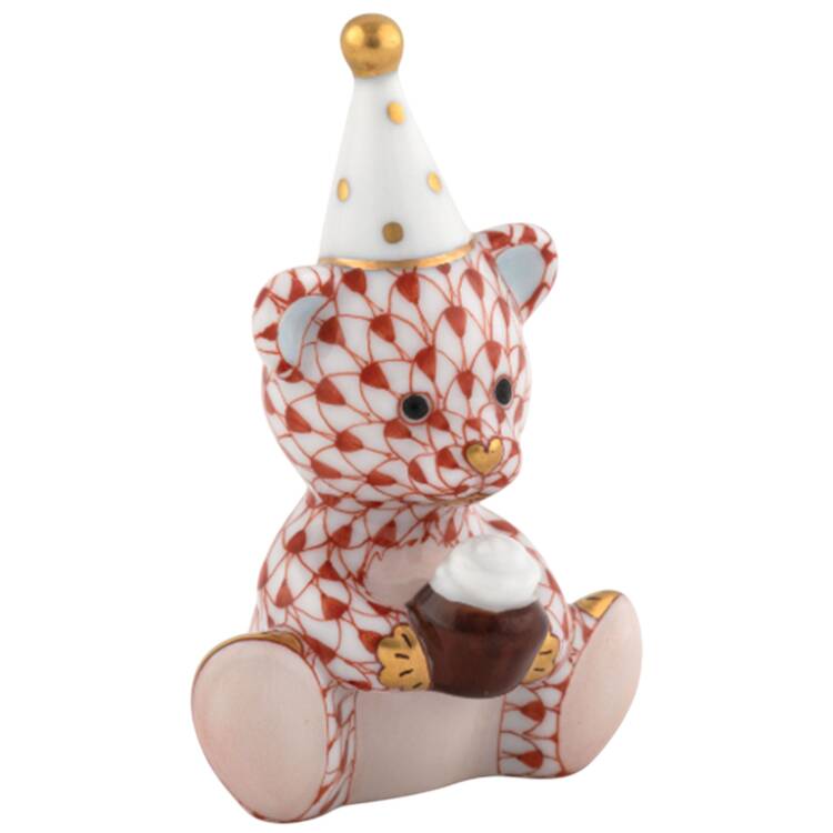 Childrens's Gifts & Toys Birthday Bear-Rust - No Box