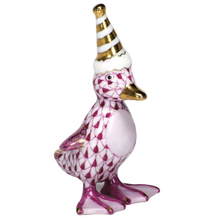Childrens's Gifts & Toys Party Duckling- Raspberry - No Box