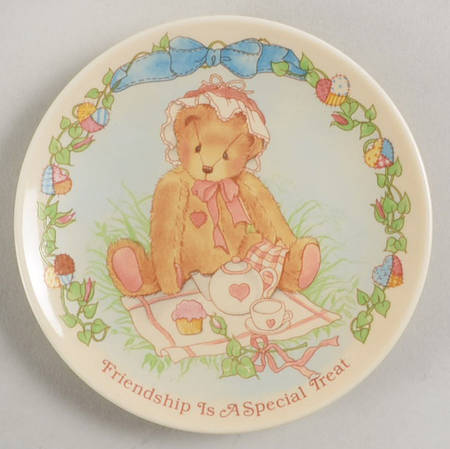 Cherished Teddies Mini Plates Friendship Is A Special Treat - No Box