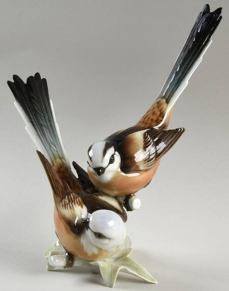 Gunther Granget Birds Long-Tailed Tit Pair - No Box
