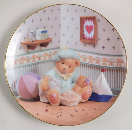 Cherished Teddies Nursery Rhymes Plates Little Jack Horner - No Box