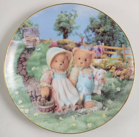 Cherished Teddies Nursery Rhymes Plates Jack And Jill - No Box