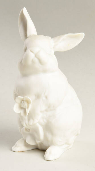 Animals-Farm Rabbit With Flower-White - Boxed