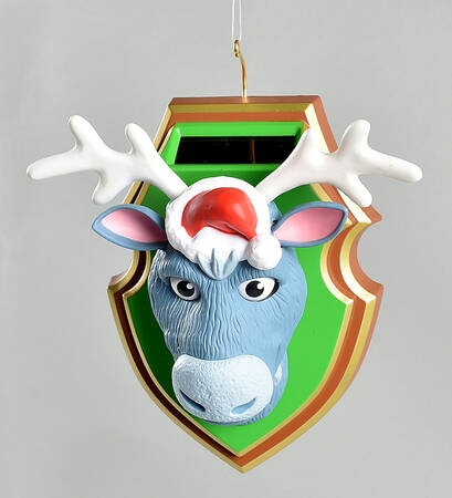 2016 Hallmark Christmas Ornaments Doe-Eyed Reindeer-Solar Motion - Boxed