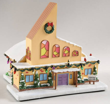 Simpsons Christmas Village First Church Of Springfield - No Box