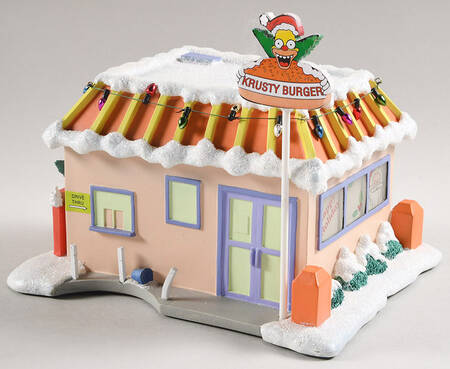 Simpsons Christmas Village Krusty Burger - No Box