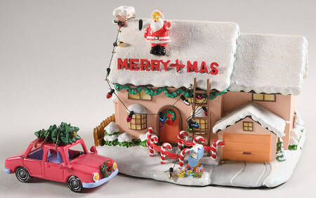 Simpsons Christmas Village by Hawthorne Village