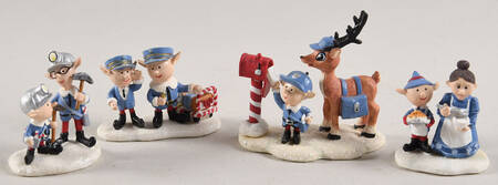 Rudolph's Christmas Town Accessories Town Professionals Set - No Box