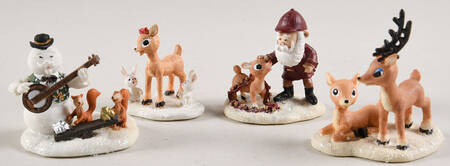 Rudolph's Christmas Town Accessories Young Rudolph With Family & Friends Set - No Box