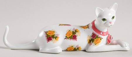 Elegant Blossoming Felines Blooming Purr-Fection - No Box