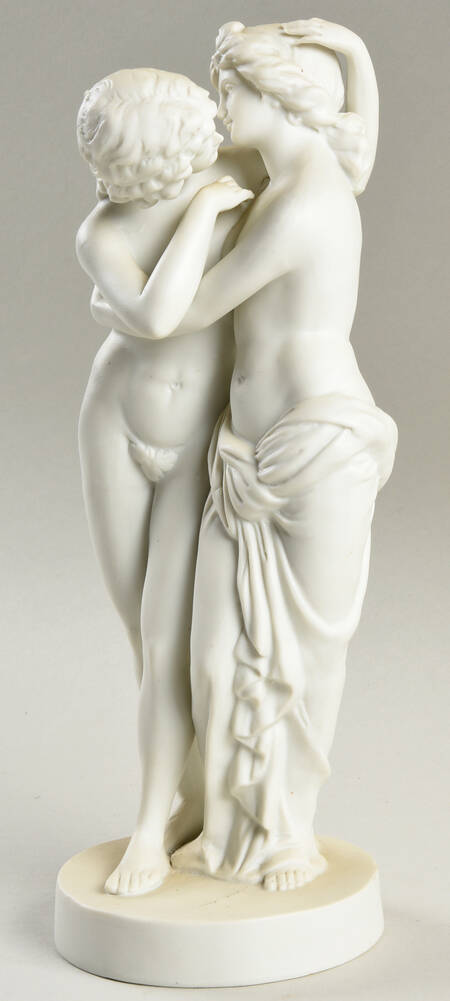 Porcelain Figurines Cupid And Psyche - No Box