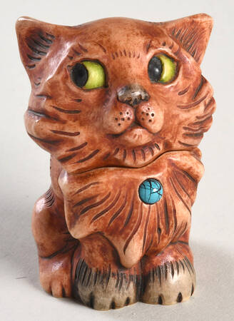 Pot Belly's Calendar Cats December - Turquoise - No Box
