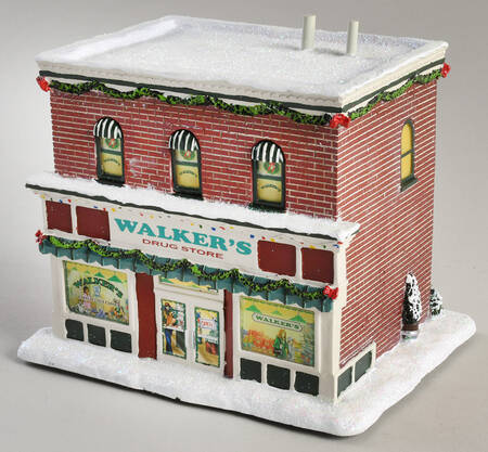 The Mayberry Christmas Village Walker's Drug Store - No Box