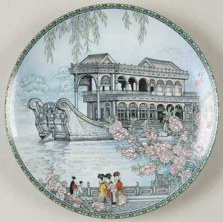 Scenes From A Summer Palace by Imperial Jingdezhen