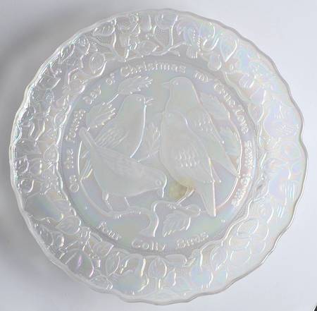 Twelve Days of Christmas-Carnival Glass Four Colly Birds - Boxed