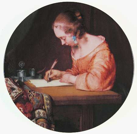 Masterpiece Series-Letter Writers Lady Writing A Letter - No Box