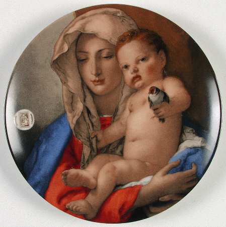 Annual Christmas Stamp Art Tipolo's Madonna Of The Goldfinch - No Box