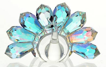 Iris Arc Crystal Figurines Peacock - Boxed