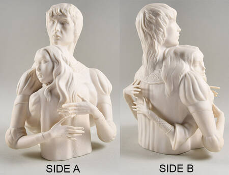 Ispanky Figurines Romantic Medieval Couple - No Box