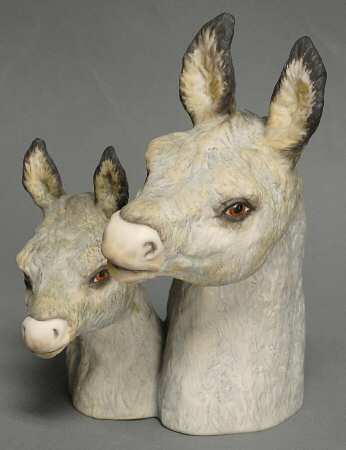 Ispanky Figurines Donkey Heads - No Box