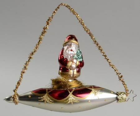 Inge Glas Christmas Ornaments Santa - No Box