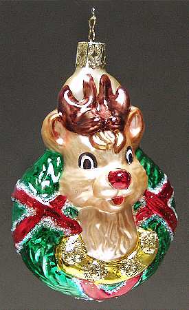 Inge Glas Christmas Ornaments Rudolphs Folly - No Box