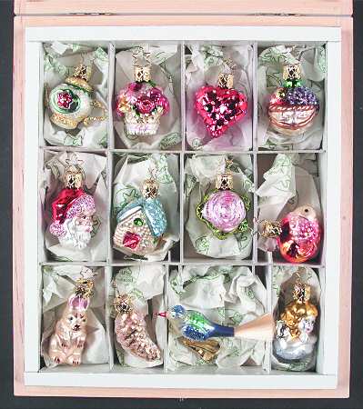 Inge Glas Christmas Ornaments Brides Tree-Miniature Set - No Box