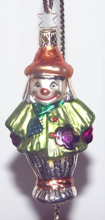 Inge Glas Christmas Ornaments Clown - No Box